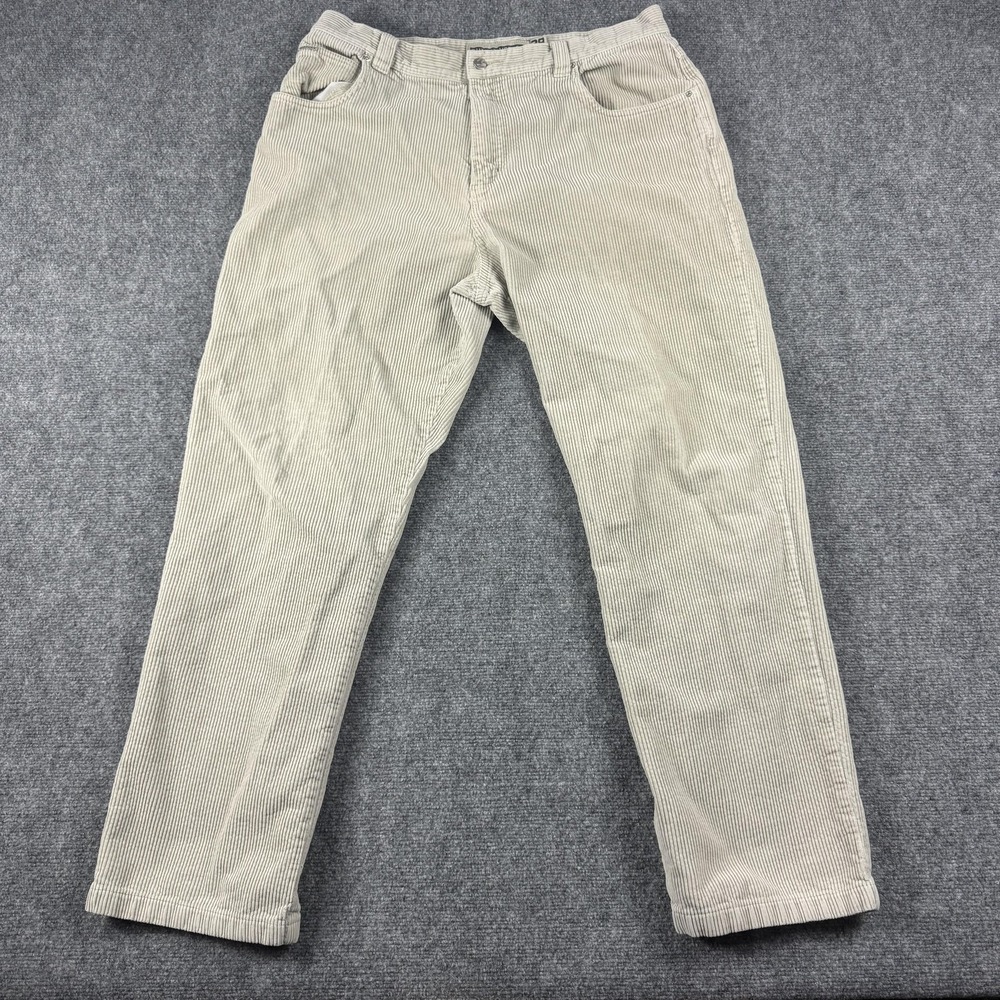 Vintage Quiksilver Corduroy Pants Mens 38x30 Beige‎ Straight Leg Baggy 90s